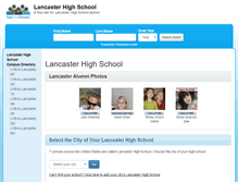 Tablet Screenshot of lancasterhighschool.net
